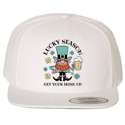 Lucky Season Get Your Irish On Leprechaun Wool Snapback Cap