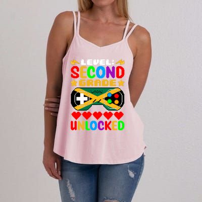 Level Second Grade Unlocked Controller Jamaica Back To Schoo Gift Women's Strappy Tank