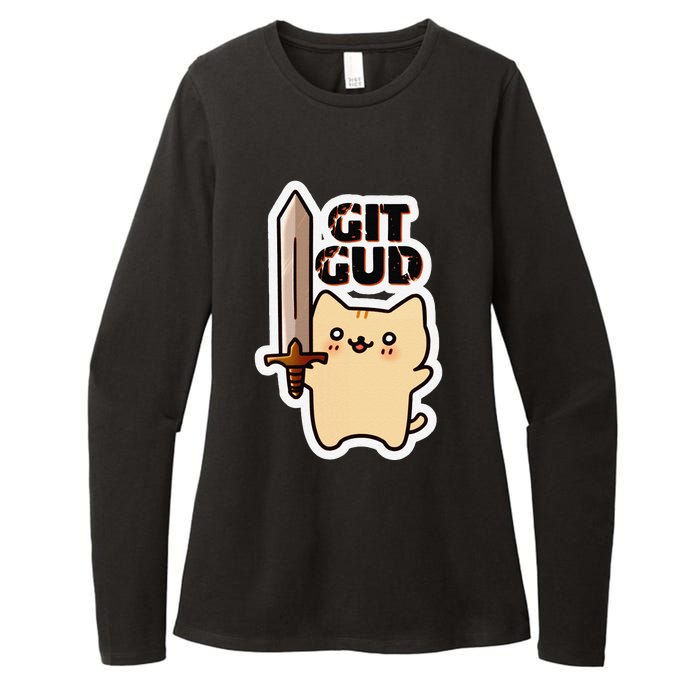 Lyra Stormclaw Git Gud Womens CVC Long Sleeve Shirt