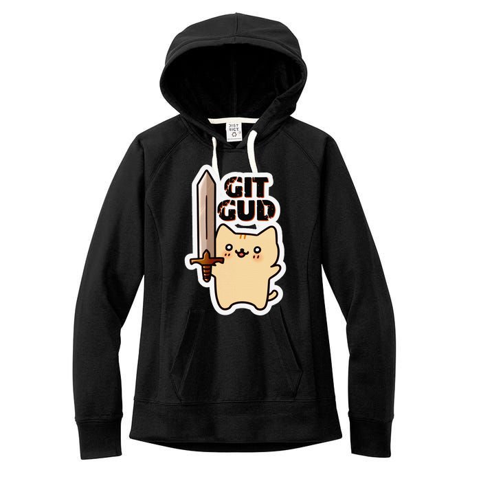 Lyra Stormclaw Git Gud Women's Fleece Hoodie