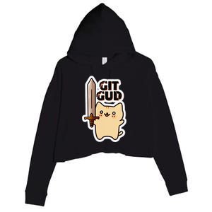 Lyra Stormclaw Git Gud Crop Fleece Hoodie