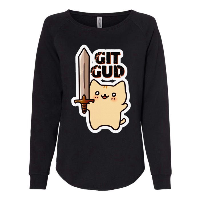 Lyra Stormclaw Git Gud Womens California Wash Sweatshirt