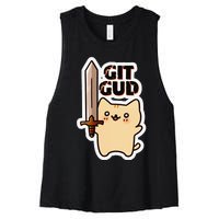 Lyra Stormclaw Git Gud Women's Racerback Cropped Tank