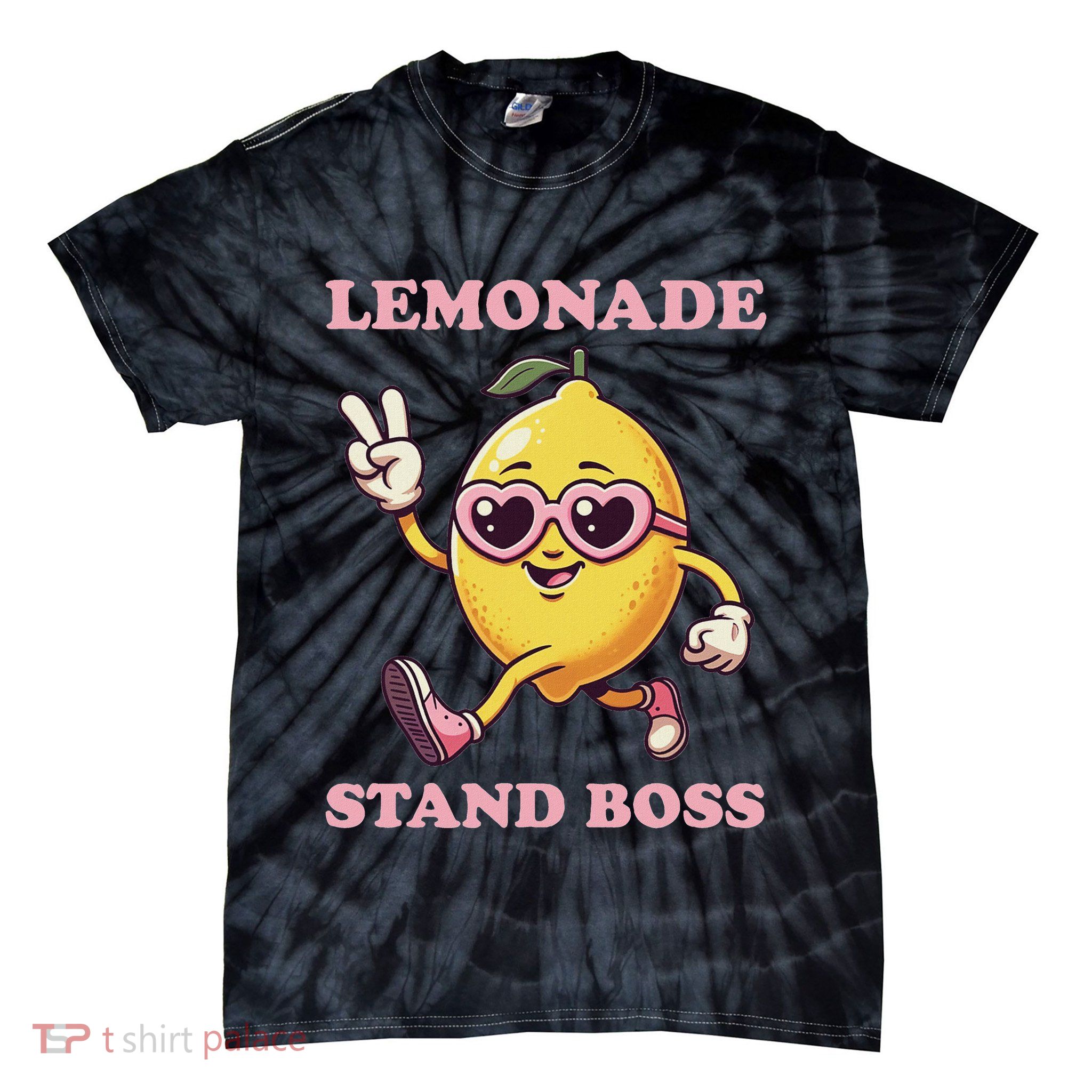 Lemonade Stand Girl Boss Funny Girls Lemonade Stand Tie-Dye T-Shirt