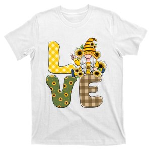 Love Sunflower Gnome Sublimation T-Shirt