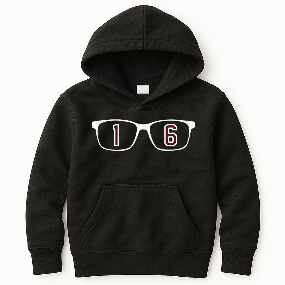 Lanorris Sellers Glasses 16 Kids Hoodie