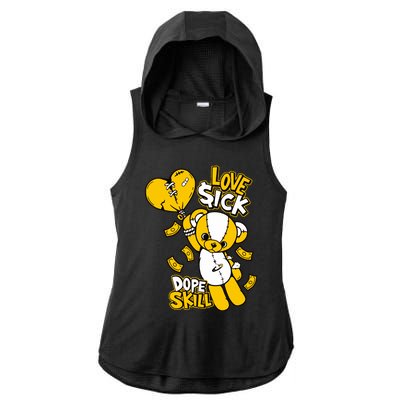 Love Sick Graphic To Match 13 Del Sol Ladies PosiCharge Tri-Blend Wicking Draft Hoodie Tank