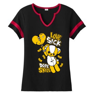 Love Sick Graphic To Match 13 Del Sol Ladies Halftime Notch Neck Tee