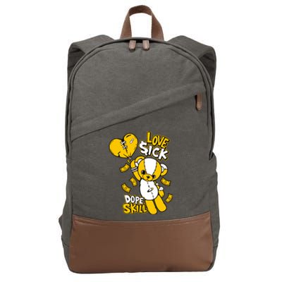 Love Sick Graphic To Match 13 Del Sol Cotton Canvas Backpack