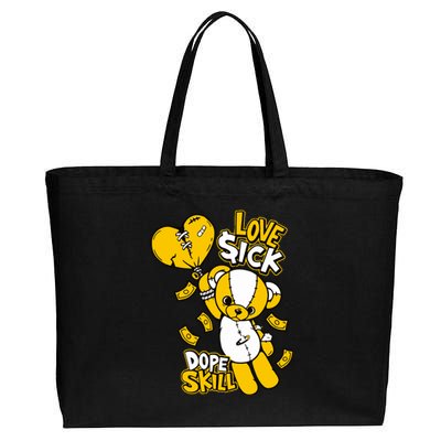 Love Sick Graphic To Match 13 Del Sol Cotton Canvas Jumbo Tote