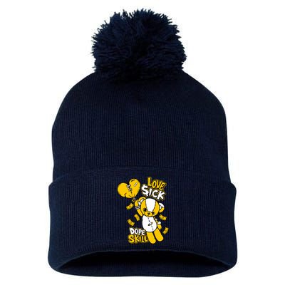 Love Sick Graphic To Match 13 Del Sol Pom Pom 12in Knit Beanie