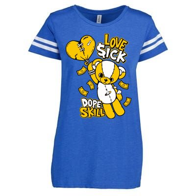 Love Sick Graphic To Match 13 Del Sol Enza Ladies Jersey Football T-Shirt