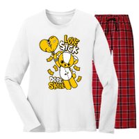 Love Sick Graphic To Match 13 Del Sol Women's Long Sleeve Flannel Pajama Set 