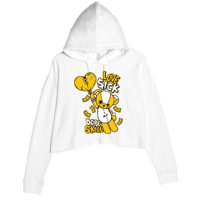 Love Sick Graphic To Match 13 Del Sol Crop Fleece Hoodie