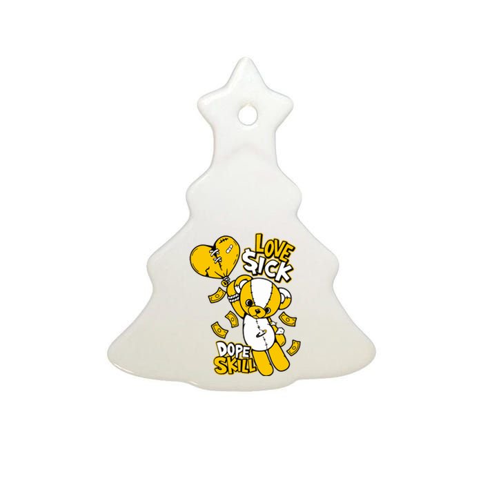 Love Sick Graphic To Match 13 Del Sol Ceramic Tree Ornament