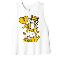 Love Sick Graphic To Match 13 Del Sol Women's Racerback Cropped Tank