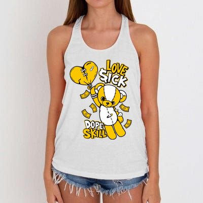 Love Sick Graphic To Match 13 Del Sol Women's Knotted Racerback Tank