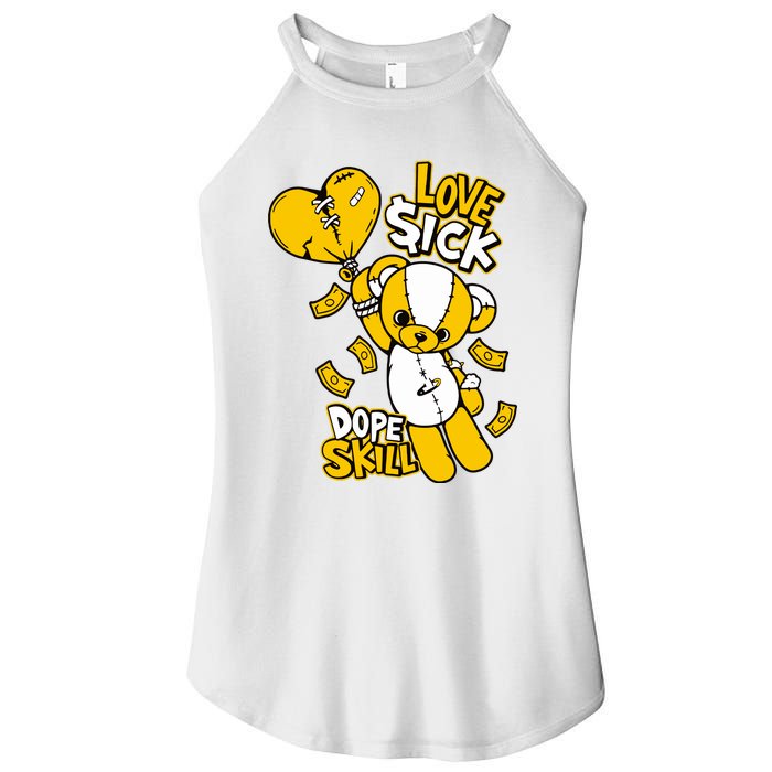 Love Sick Graphic To Match 13 Del Sol Women's Perfect Tri Rocker Tank