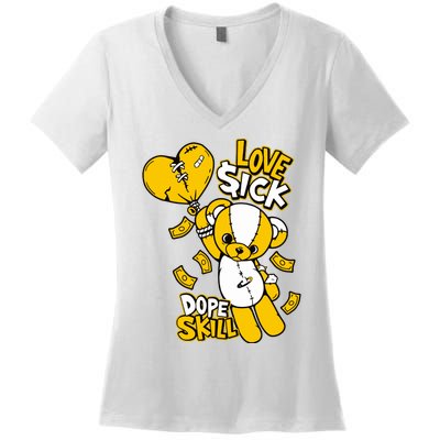 Love Sick Graphic To Match 13 Del Sol Women's V-Neck T-Shirt