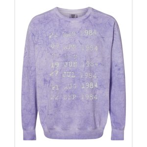 Library Stamp Gift Librarian Due Date Card Colorblast Crewneck Sweatshirt