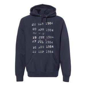 Library Stamp Gift Librarian Due Date Card Premium Hoodie