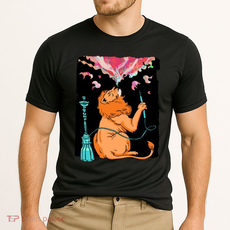 Lion Smoking Hookah Performance Shirt