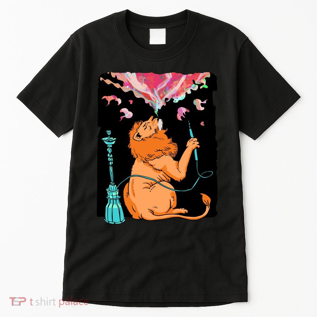 Lion Smoking Hookah Tall T-Shirt