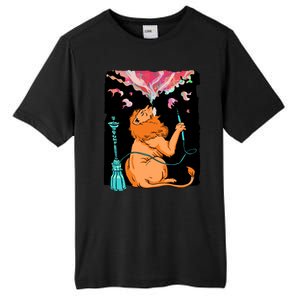 Lion Smoking Hookah Tall Fusion ChromaSoft Performance T-Shirt