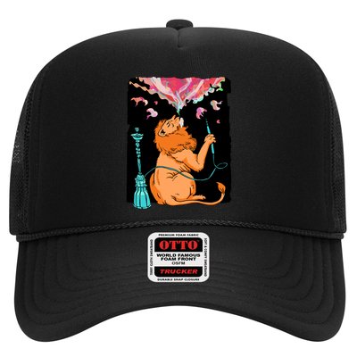 Lion Smoking Hookah Trucker Hat