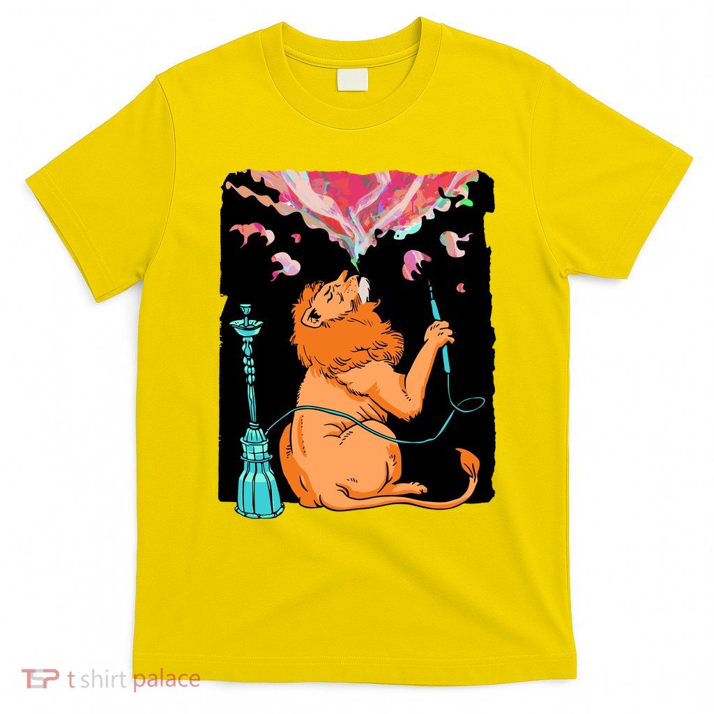 Lion Smoking Hookah T-Shirt