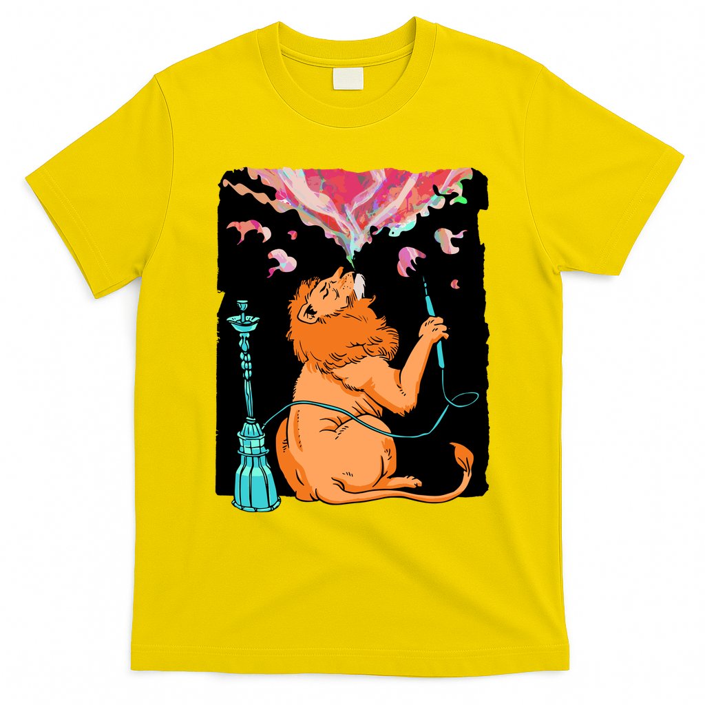 Lion Smoking Hookah T-Shirt