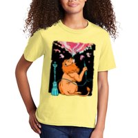 Lion Smoking Hookah Kids T-Shirt