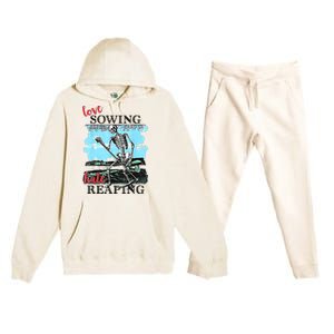 Love Sowing Hate Reaping Premium Hooded Sweatsuit Set