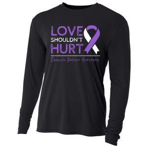 Love Shouldn't Hurt Domestic Violence Awareness  Cooling Performance Long Sleeve Crew