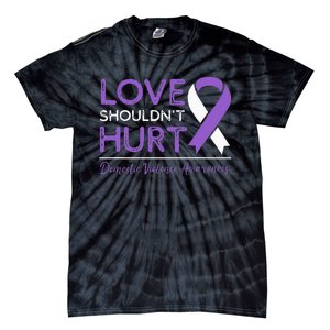 Love Shouldn't Hurt Domestic Violence Awareness  Tie-Dye T-Shirt