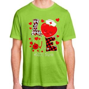 Love Stethoscope Heart NICU Nurse Valentines Day Adult ChromaSoft Performance T-Shirt