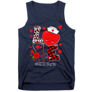 Love Stethoscope Heart NICU Nurse Valentines Day Tank Top