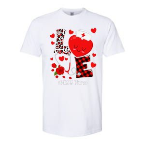 Love Stethoscope Heart NICU Nurse Valentines Day Softstyle CVC T-Shirt