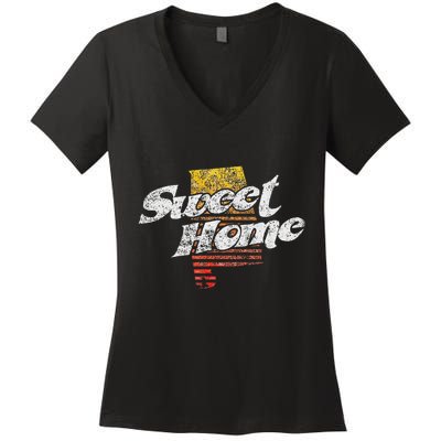 Lyriclyfe Sweet Home Alabama Women's V-Neck T-Shirt