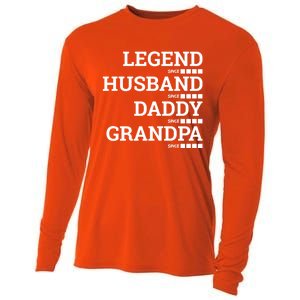 Legend Since Husband Since Daddy Since Granddad Since Year Gift Cooling Performance Long Sleeve Crew