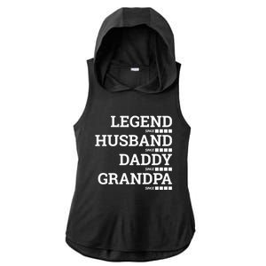 Legend Since Husband Since Daddy Since Granddad Since Year Gift Ladies PosiCharge Tri-Blend Wicking Draft Hoodie Tank