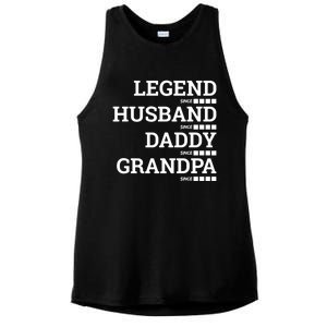 Legend Since Husband Since Daddy Since Granddad Since Year Gift Ladies PosiCharge Tri-Blend Wicking Tank