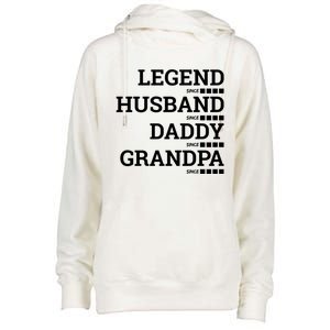 Legend Since Husband Since Daddy Since Granddad Since Year Gift Womens Funnel Neck Pullover Hood