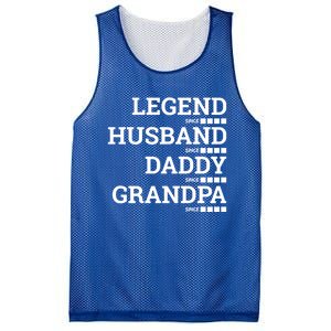 Legend Since Husband Since Daddy Since Granddad Since Year Gift Mesh Reversible Basketball Jersey Tank