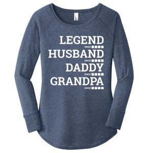 Legend Since Husband Since Daddy Since Granddad Since Year Gift Women's Perfect Tri Tunic Long Sleeve Shirt