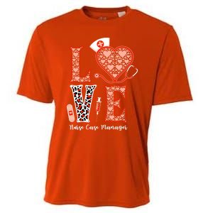 Love Stethoscope Heart Leopard Nurse Case Ger For Nurses Funny Gift Cooling Performance Crew T-Shirt