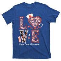 Love Stethoscope Heart Leopard Nurse Case Ger For Nurses Funny Gift T-Shirt