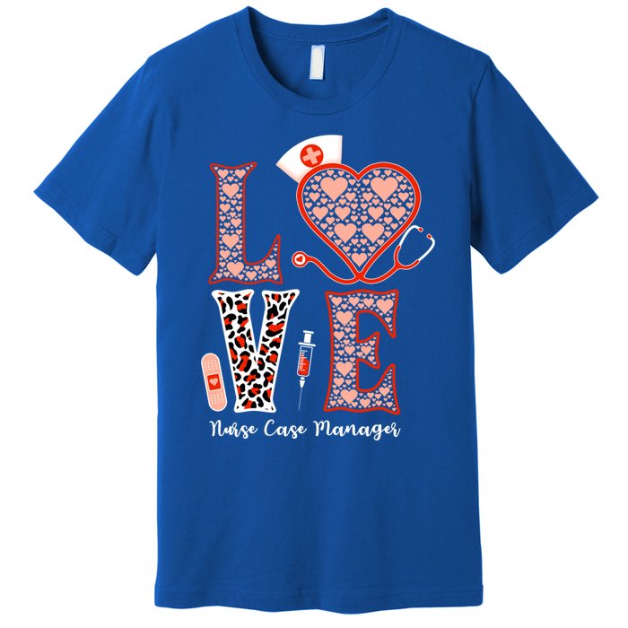 Love Stethoscope Heart Leopard Nurse Case Ger For Nurses Funny Gift Premium T-Shirt