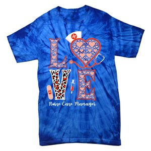 Love Stethoscope Heart Leopard Nurse Case Ger For Nurses Funny Gift Tie-Dye T-Shirt