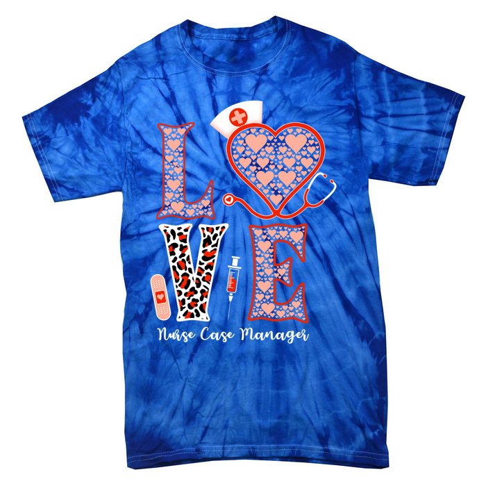 Love Stethoscope Heart Leopard Nurse Case Ger For Nurses Funny Gift Tie-Dye T-Shirt